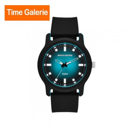 Skechers SR5195 Ostrom 46MM Quartz Analog Watch with Dual Tone Case and Silicone Strap Men Watch